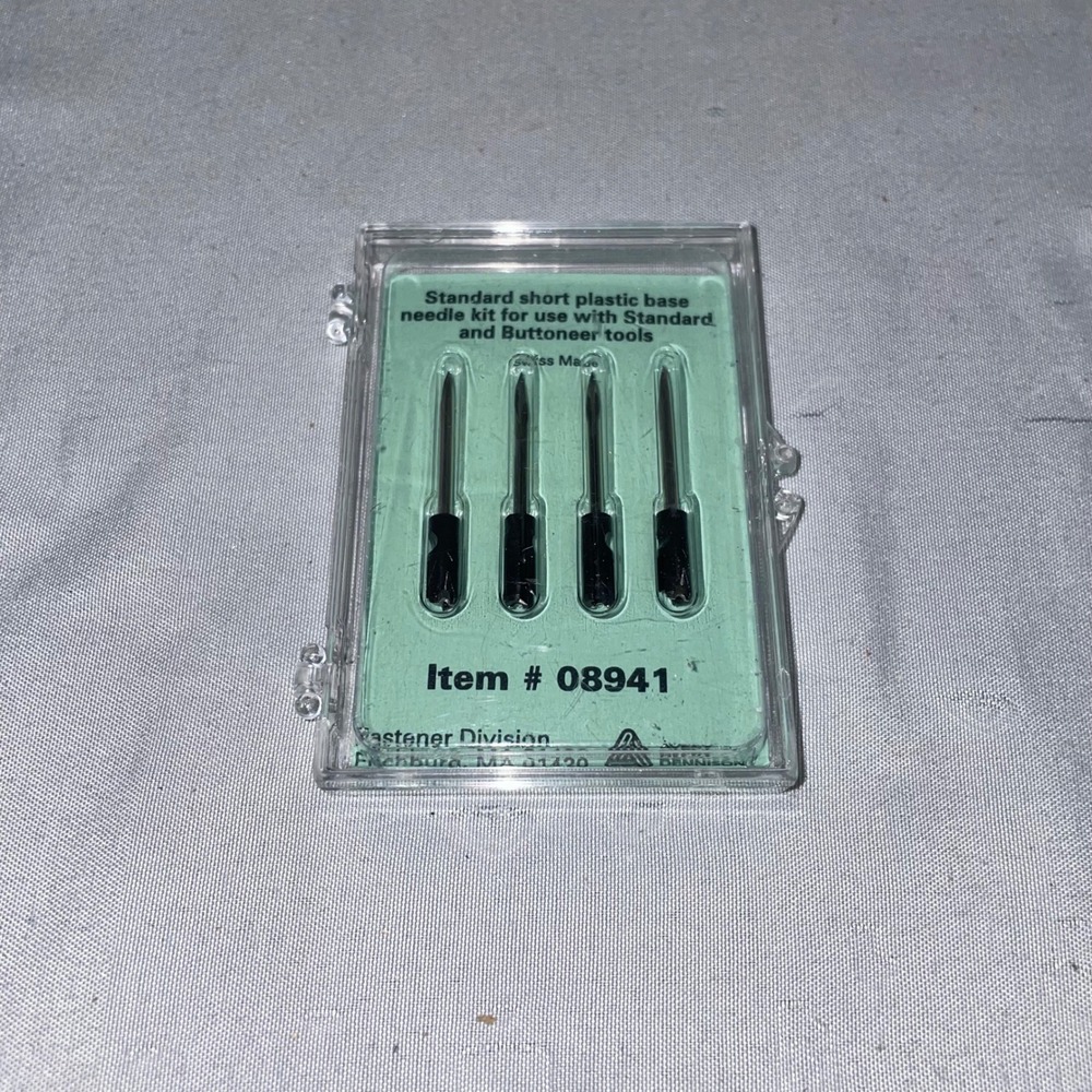 Avery Dennison Standard Short Plastic Base‎ Needle Kit 08941 Buttoneer 4 Pack